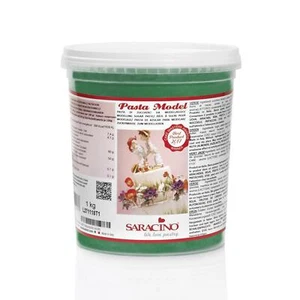 Sugar Paste Cake Icing Saracino Modelling Green 1Kg Fondant Sugarcraft - Picture 1 of 1