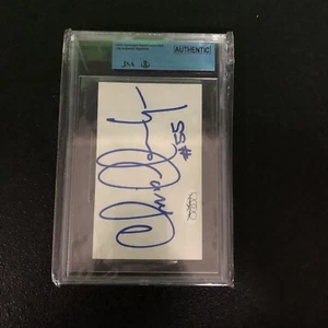 Chris Hanburger - SIGNIERTE INDEXKARTE - PLATTEN - JSA/BECKETT COA - Bild 1 von 5
