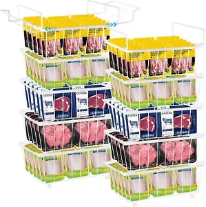 New-10 Pack Freezer Organizer Bins, Stackable Chest Freezer Organizer for 7 Cu.F - Picture 1 of 6