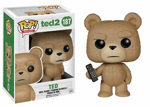FUNKO POP MOVIES TED 2 #187 TED with REMOTE VAULTED VINYL FIGURE~FAST POST 🍎
