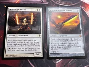 Stoneforge Mystic & Sword of Feast and Famine - MTG Magic - Picture 1 of 4