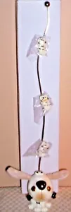 Cute Fluffy Ear Dog Triple Magnet Card or Photo Holder by Blowfish #76105 ~ NIB - Picture 1 of 6