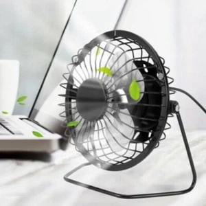 Desk Fan Small Quiet Cooler USB Powered Portable Table Fan &Solar Panels USA - Picture 1 of 19