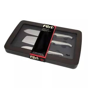 Furi Pro 3 Piece Asian Style Knife Set 3pc Santoku Chopper Utility - Foto 1 di 2