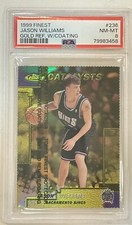 1999 Topps Finest Jason Williams Gold Refractor w/ Coating 053/100 PSA 8