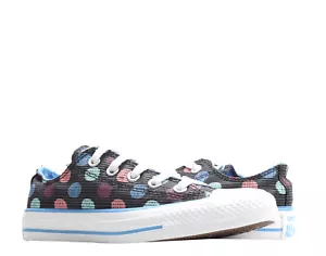 Converse Chuck Taylor All Star Ox Polka Dots Graphite Low Top Sneakers 542567C - Picture 1 of 8
