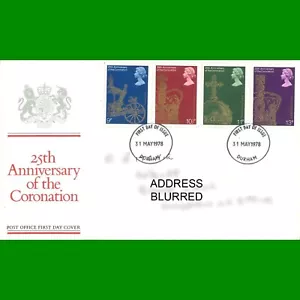FDC 25th Anniversary of the Coronation Post Office First Day Cover, 31.5.1978 - Picture 1 of 1