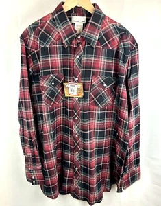 Wrangler Rancher Flanell Western Shirt Herren 2XLT kariert Outdoor Cowboy 2XT rot - Bild 1 von 8