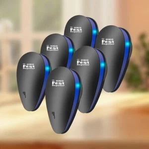 6pcs Ultrasonic Pest Reject Home Control Electronic Repellent Rat Mice Repeller - Picture 1 of 9