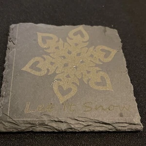 Slate Coasters Laser Engraved Any Design You Want Set of 4 - Picture 1 of 4