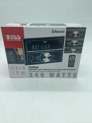 BOSS Audio Systems 820BRGB. Car Stereo Bluetooth,MP3 Compatible-No DVD.READ DESC - Image 1 of 4