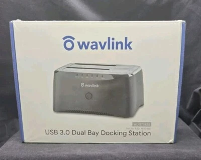 NEW WAVLINK USB 3.0 DUAL BAY DOCKING STATION - 2.5 & 3.5 HDD SSD - WL-ST342U - Image 1 of 4