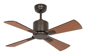 DC Ceiling fan without lights Low energy fan Remote Eco Neo 92 cm Bronze Black - Picture 1 of 6