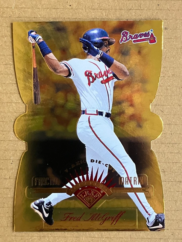FRED MCGRIFF 1997 Leaf Y-Axis Die Cut Fractal Matrix BRAVES SP - Image 1 of 1