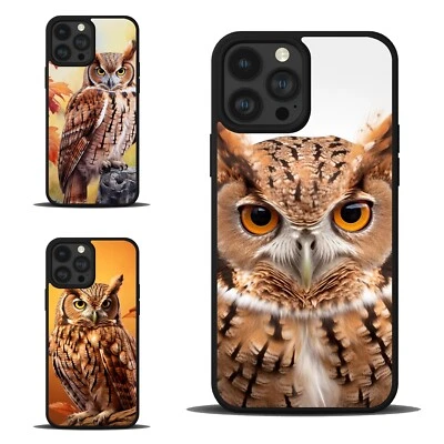 Anti scratch Cover For iPhone SE XS XR Max 5 6 7 8 Plus Eastern Screech Owl - Image 1 of 4