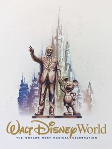 Walt Disney 50th Anniv Mickey Mouse ''Partners'' Giclée Art Print ONLY! -Ltd Ed. - Picture 1 of 4