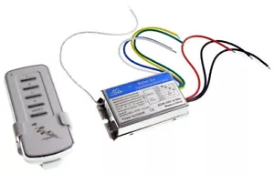 4 Kanal Wireless Lichtschalter Funkschalter Wandschalter Fernbedienung - Bild 1 von 8