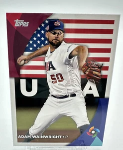 2023 TOPPS SERIES 2 ADAM WAINWRIGHT #WBC-59 WORLD BASEBALL CLASSIC USA - Picture 1 of 6