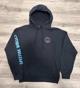 Spitfire Hoodie Men Size Medium Flameboy Graphic Skater Skateboard Y2K Vintage - Picture 1 of 9