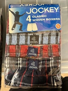 Jockey Boys Classic Woven Boxer Shorts Size Small New - Picture 1 of 7