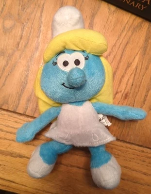 Smurfette Smurf Stuff Plush Toy 9" 2010 Nanco The Smurfs Collectible - The Smurf - Image 1 of 4