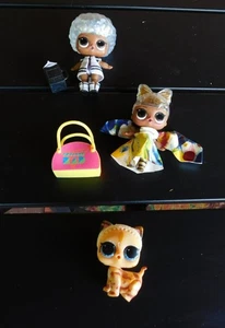 Set bestehend aus 5 Stück LOL Puppen Glitzerhaar, mehrfarbiges Kleid & schwarz-weißes Kleid - Bild 1 von 4