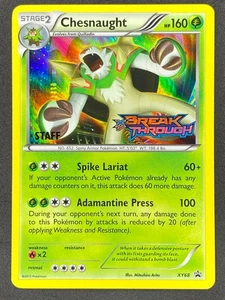 Pokémon Chesnaught Prerelease Staff XY68 XY Black Star Promo LP/NM - Picture 1 of 2