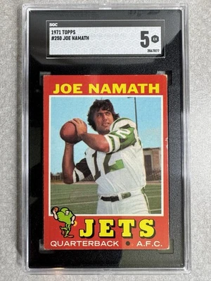 1971 Topps Football #250 Joe Namath *** SGC 5 EX *** - Image 1 of 2