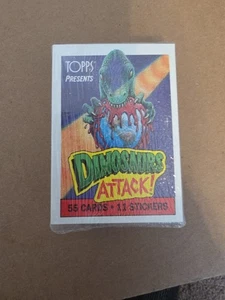 TOPPS 1988 DINOSAURS ATTACK COMPLETE 55-CARD + 11-STICKERS SET +3X WAX WRAPPERS! - Picture 1 of 5