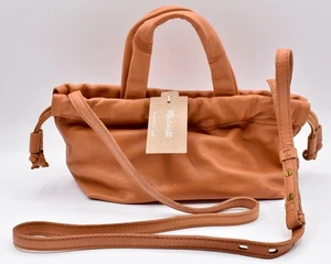 Madewell Leder Mini Tasche WJ828 hellbraun braun Neu mit Etikett Crossbody Schultertasche - Bild 1 von 10