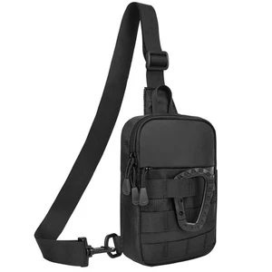 Kleine Sling Bag für Männer, taktisch inspiriert wasserdicht Utility EDC Mini Crossb... - Bild 1 von 7