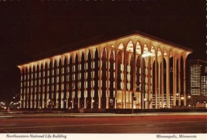 Postkarte Minneapolis Minnesota Northwestern National Life Gebäude Nicollet Mall - Bild 1 von 2