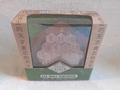 Lo Shu Square True Genius Brain Teaser Wooden Puzzle Brainteaser - Image 1 of 4