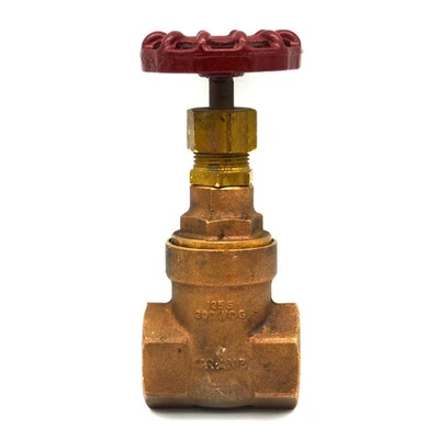 Crane Company 438 Gate Valve  1 Inch  125S  200WOG  Bronze  New Old Stock - Image 1 of 4