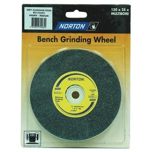 Norton 150 x 25mm Multi-Bore Medium Bench Grinding Wheel - Picture 1 of 1