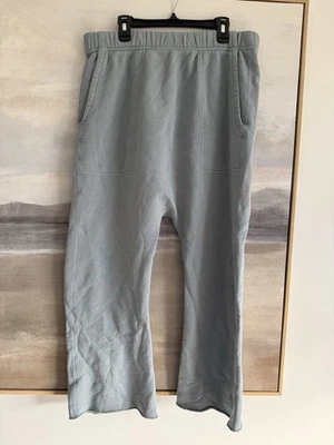 Nili Lotan Blue Cropped Paris Pant Raw Hem Pockets Beautiful Luxury NWOT - Image 1 of 4
