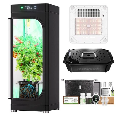 VIVOSUN VGrow All-in-One Smart Grow Box Complete Grow Tent Kit for Hydroponics - Image 1 of 4