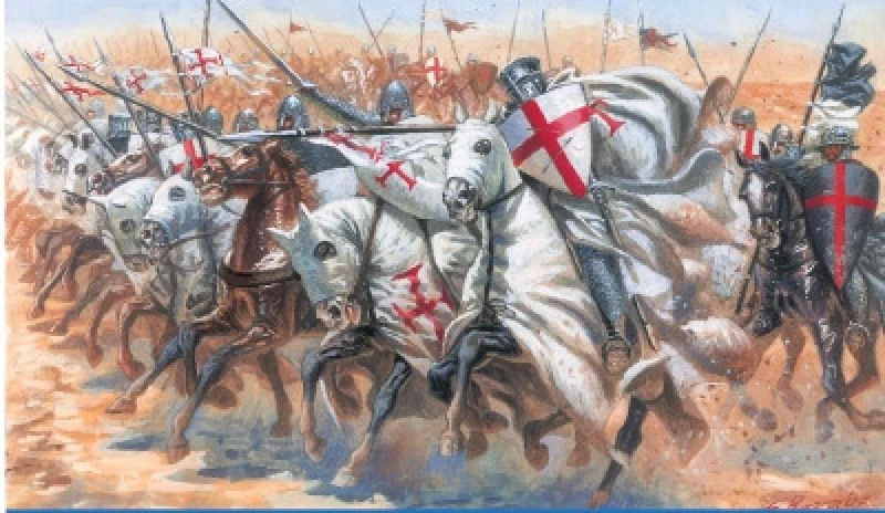 Italeri IT6125 CAVALIERI TEMPLARI KIT 1:72 Modellino - Immagine 1 di 1