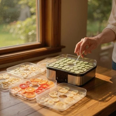 Valley Sportsman 5 Clear Lids Tray Digital Food Dehydrator~NEW FACTORY SEALED - Image 1 of 4