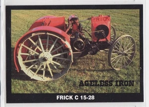 Vintage Frick C 15-28 Metal Wheel Farm Tractor Trading Card - Picture 1 of 2