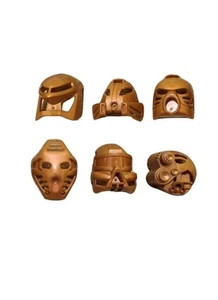 LEGO Bionicle Toa Matau Máscaras Doradas Juego Completo de 6 - Imagen 1 de 1