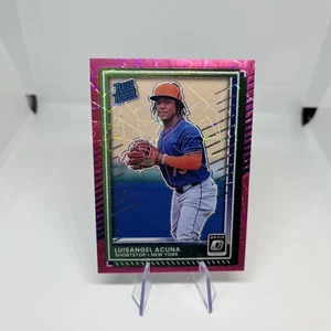 Béisbol Donruss 2025 Luisangel Acuna Optic Pink Velocity/79 Mets - Imagen 1 de 2