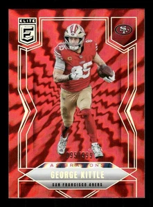2025 Donruss Elite #16 George Kittle Aspirations Shimmer #/999 49ers - Picture 1 of 2