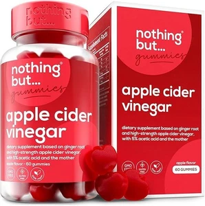 Nothing But Apple Cider Vinegar Apple Flavor Vegan, Gluten Free - 60 Gummies - Picture 1 of 5