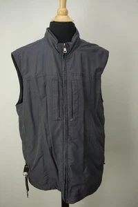 Scottevest/Sev Gray Blue Pocketed Travel Vest Sz XL - Picture 1 of 9
