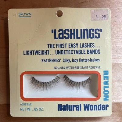 Vintage Revlon Natural Wonder Lashlings Featheries Brown Eyelashes - Image 1 of 2