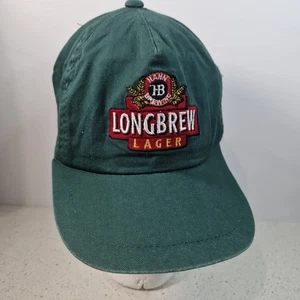 Hahn Longbrew Lager Hat Green Mens Baseball Cap Hahn Beer Brewery Vintage - Foto 1 di 7