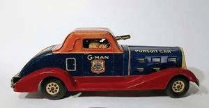 MARX G-MAN 14" PERSECUCIÓN RELOJ COCHE DE JUGUETE EN MUY BUENA CONDICIÓN CUERDA FUNCIONA VARIANTE 3 TONOS - Imagen 1 de 9