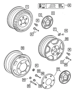 Genuine Mopar Aluminum Wheel 5128903AB - Picture 1 of 1