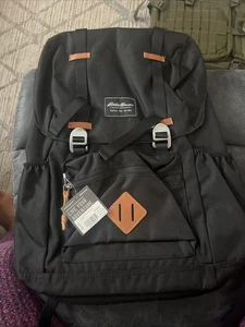 Neu mit Etikett Eddie Bauer Bygone 25L Pendler Rucksack schwarz, Camping Wandern Reisen Arbeit - Bild 1 von 4